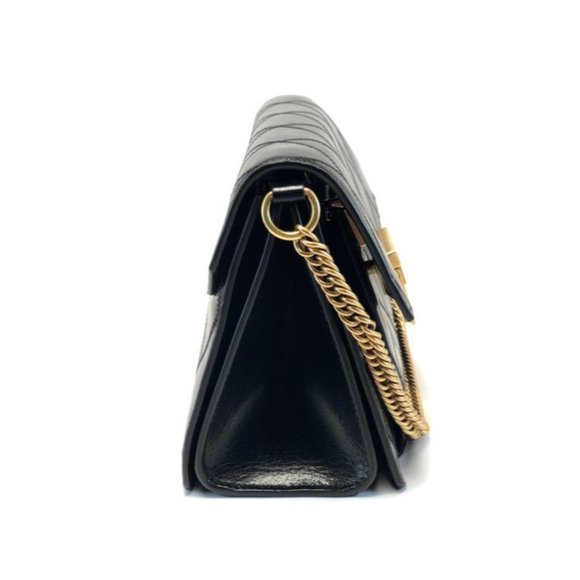 GIVENCHY Gv3 Small Quilted Black Goat Skin Leather Shoulder Bag - Picture 10 of 11